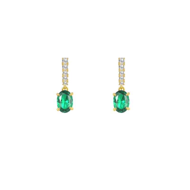 Pendientes para Vestido Verde  JOYITAS ONLINE